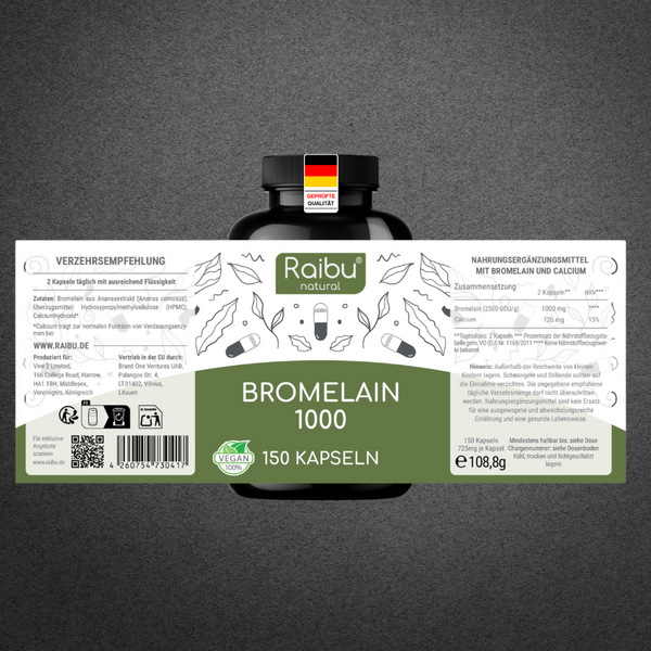 Bromelain (hochdosiert) I 150 Kapseln