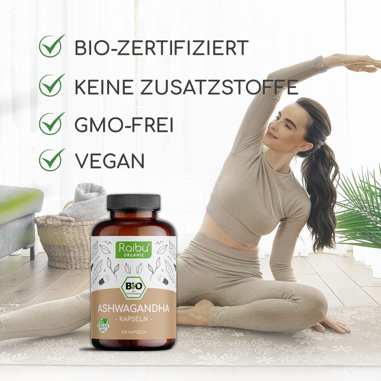 BIO Ashwagandha Kapseln | 270 Stk.