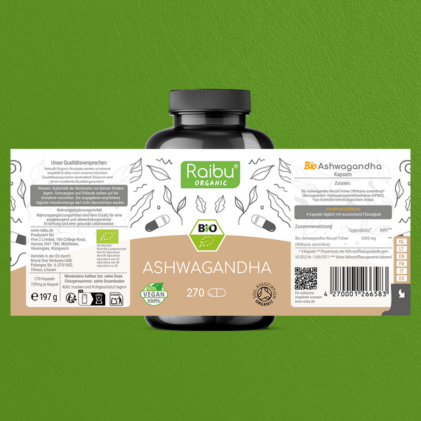 Ashwagandha BIO | 270 Kapseln