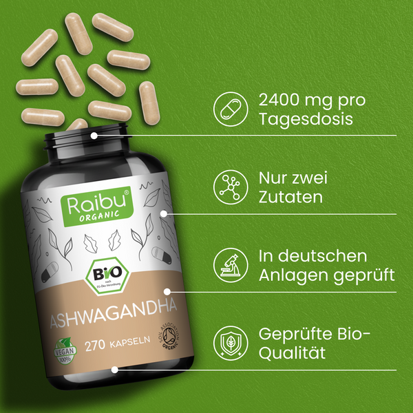 Ashwagandha BIO | 270 Kapseln