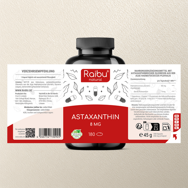 Astaxanthin | 180 Kapseln