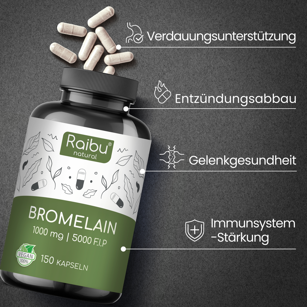 Bromelain (hochdosiert) I 150 Kapseln