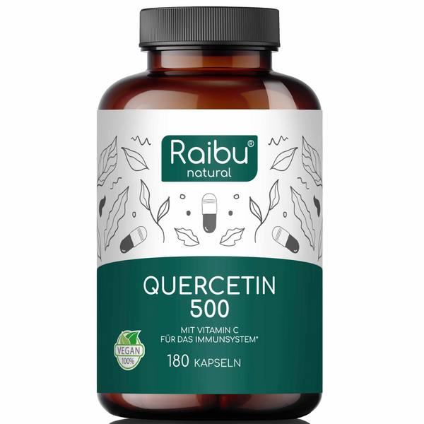 Quercentin 500mg mit Vitamin C | 180 Kapseln