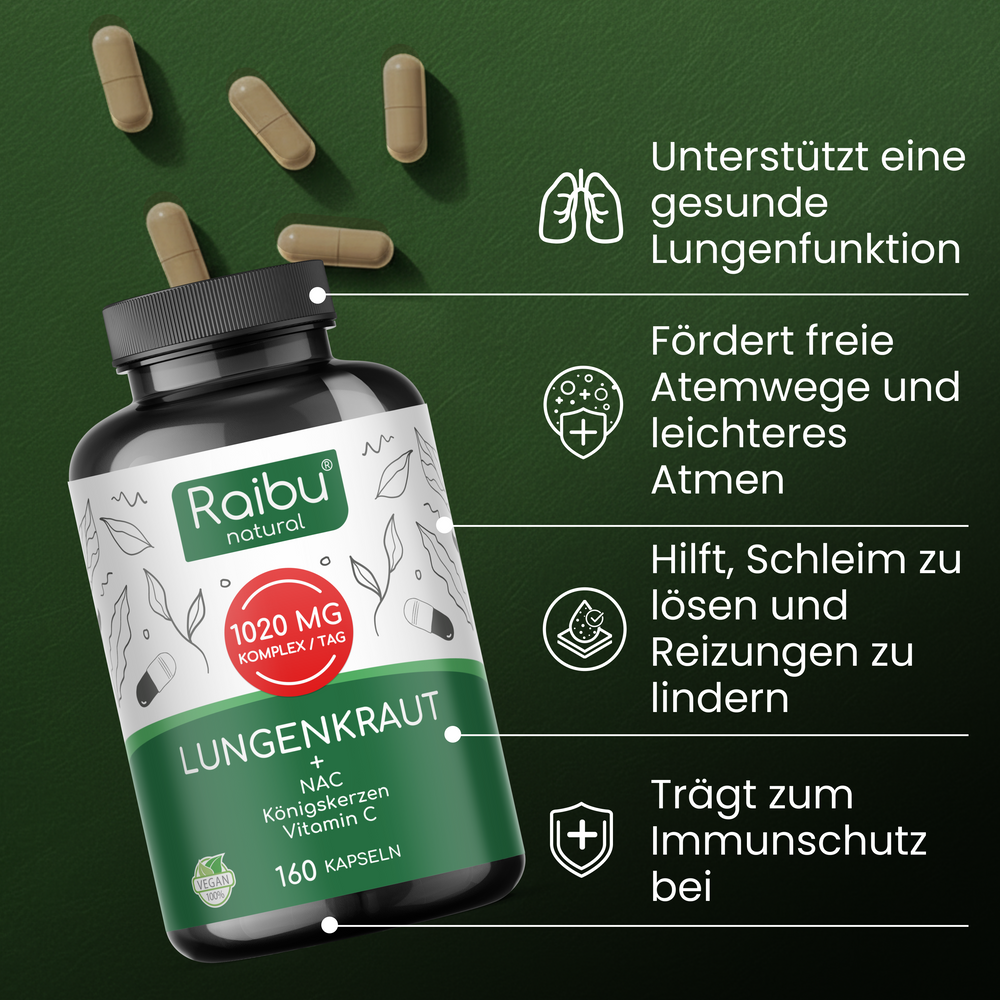 Lungenkraut | 160 Kapseln