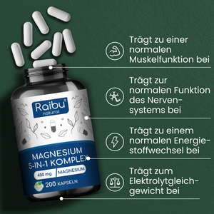 Magnesium-Komplex | 200 Kapseln