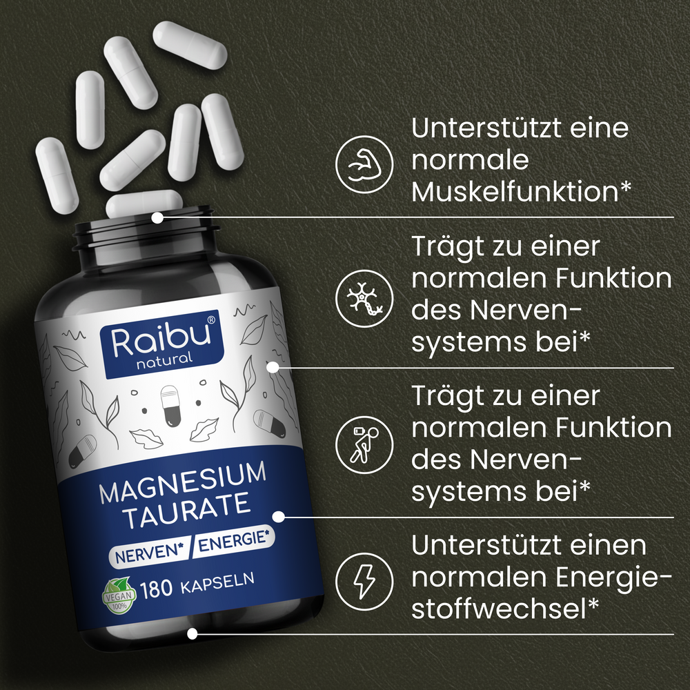 Magnesiumtaurat | 180 Kapseln