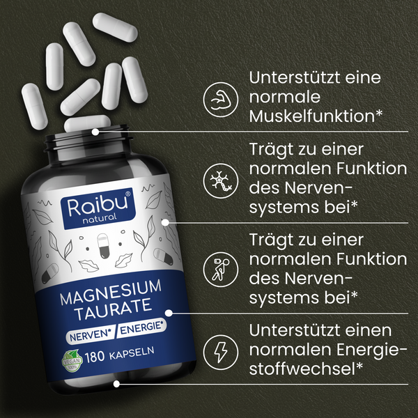 Magnesiumtaurat | 180 Kapseln