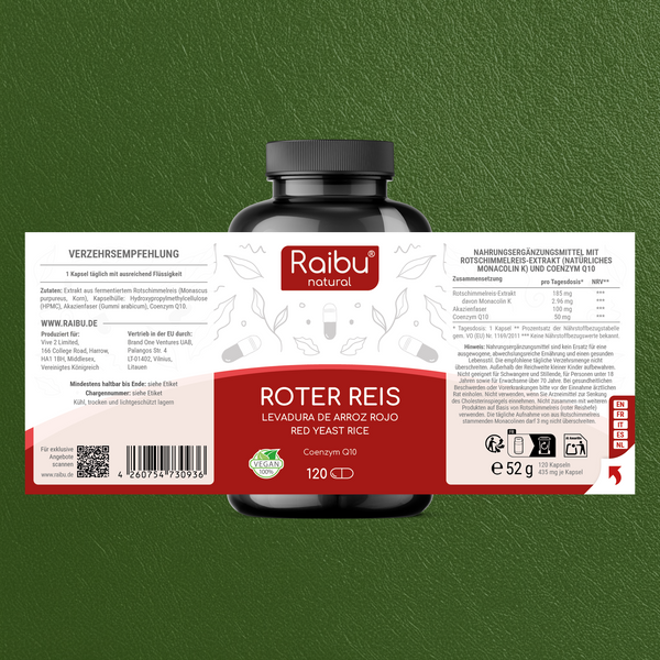 Roter Reis | 120 Kapseln