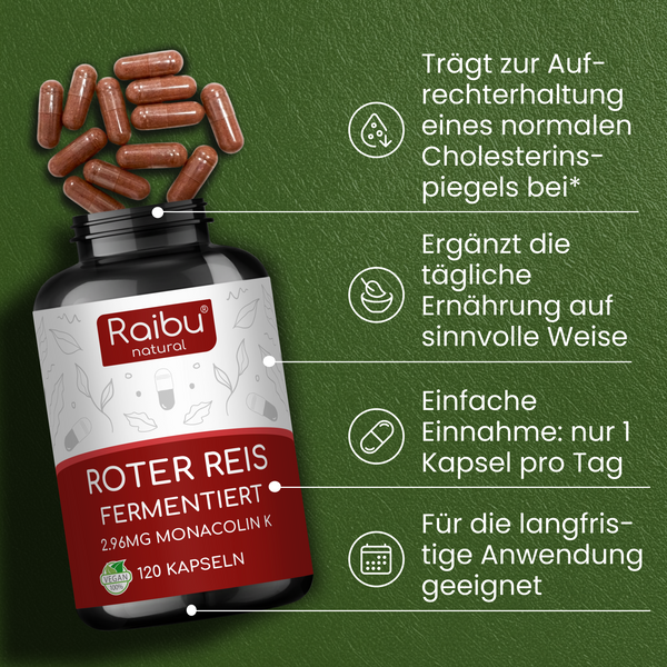 Roter Reis | 120 Kapseln