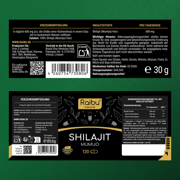 Shilajit Bundle | Harz & Kapseln