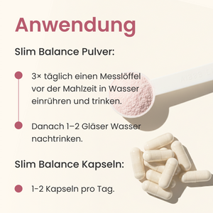 Slim Balance Pulver x3 + GRATIS Slim Balance Kapseln | 165 Portionen