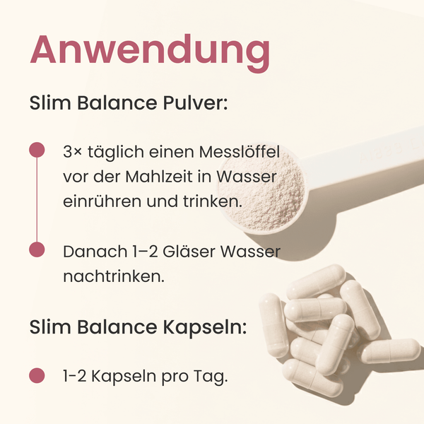Slim Balance Pulver x3 + GRATIS Slim Balance Kapseln | 165 Portionen