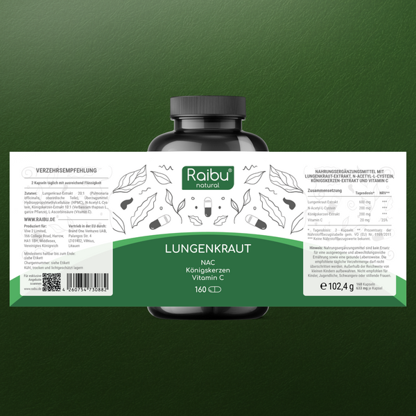Lungenkraut | 160 Kapseln