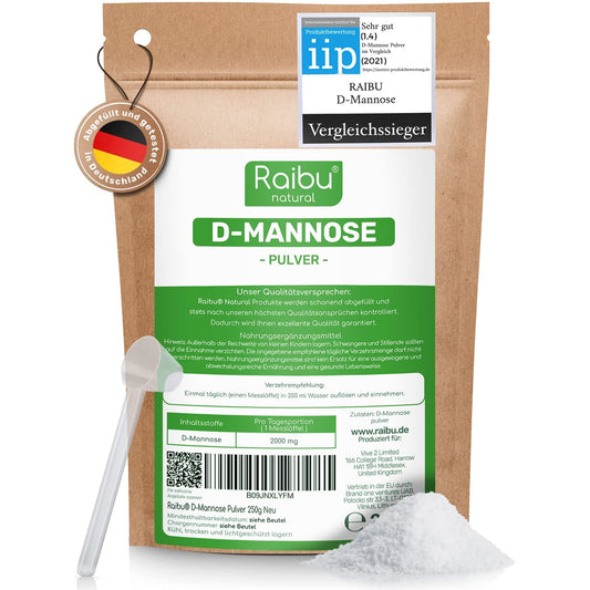 D-Mannose Pulver 250g | Hochrein, Vegan & Hochdosiert